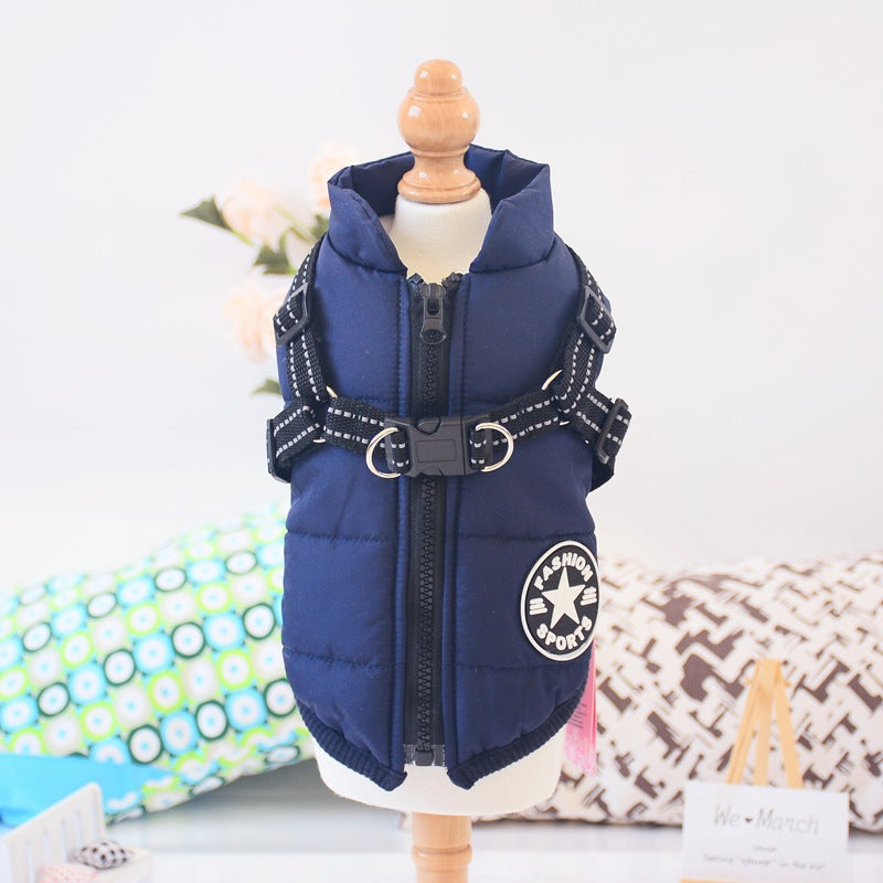 Manteau à capuche chaud et confortable pour petit chien