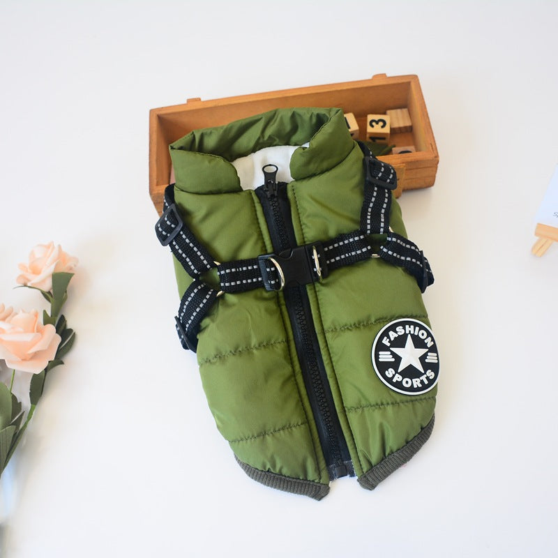 Manteau à capuche chaud et confortable pour petit chien