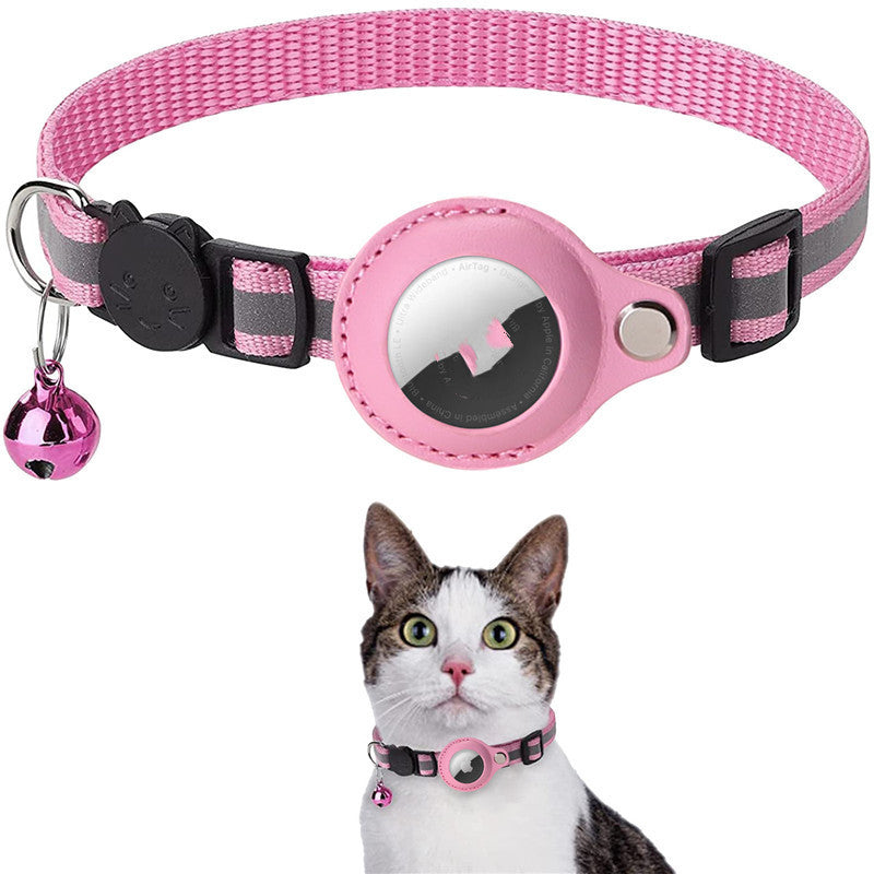 Collier Réfléchissant avec Support AirTag intégré - Sécurité Maximale