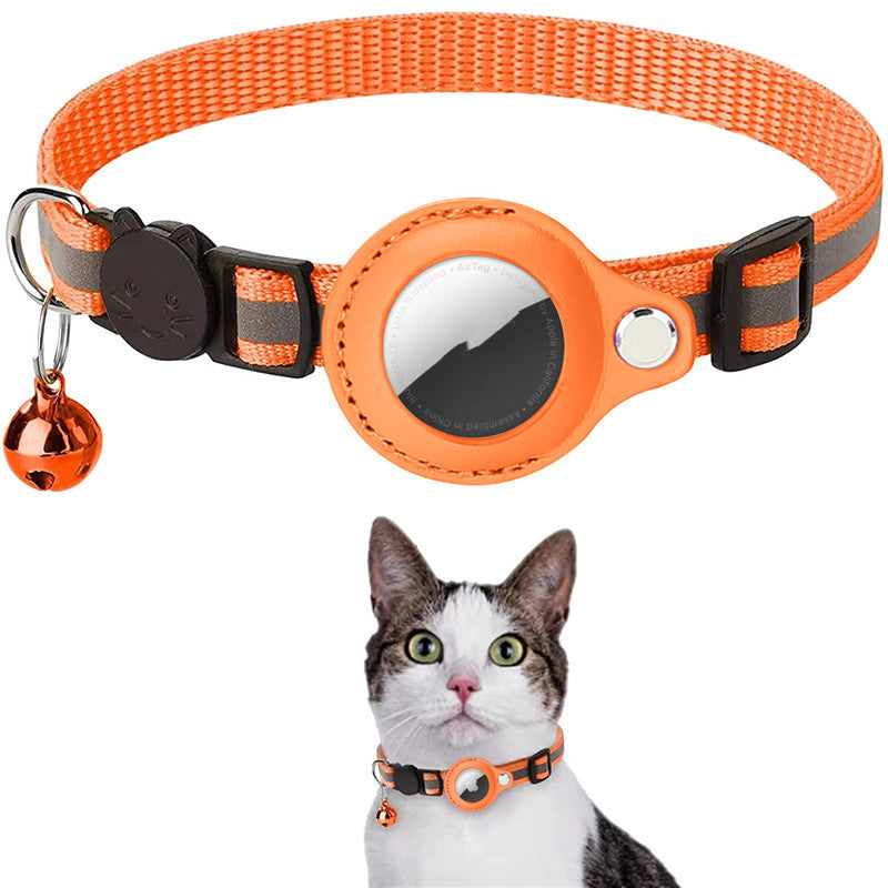 Collier Réfléchissant avec Support AirTag intégré - Sécurité Maximale