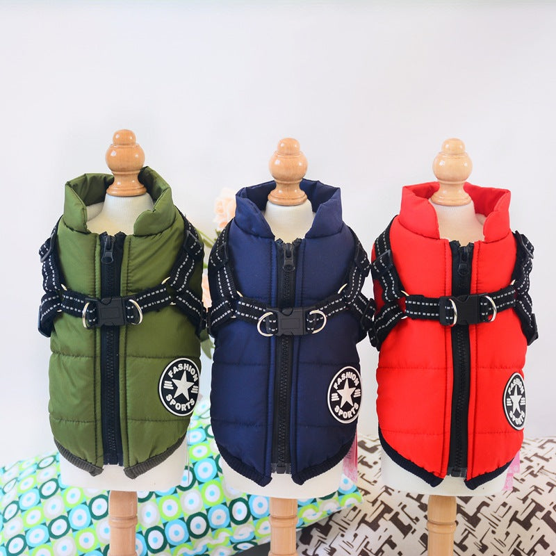 Manteau à capuche chaud et confortable pour petit chien
