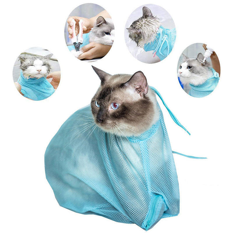 Sac de toilettage pour chat ajustable multifonctionnel