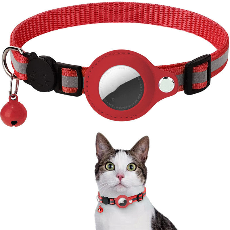 Collier Réfléchissant avec Support AirTag intégré - Sécurité Maximale