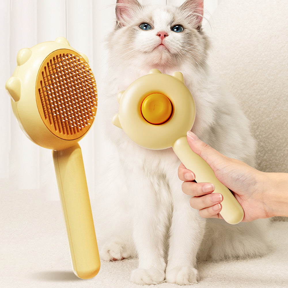Brosse de Toiletage 2-en-1 - Anti-Poils & Massage apaisant