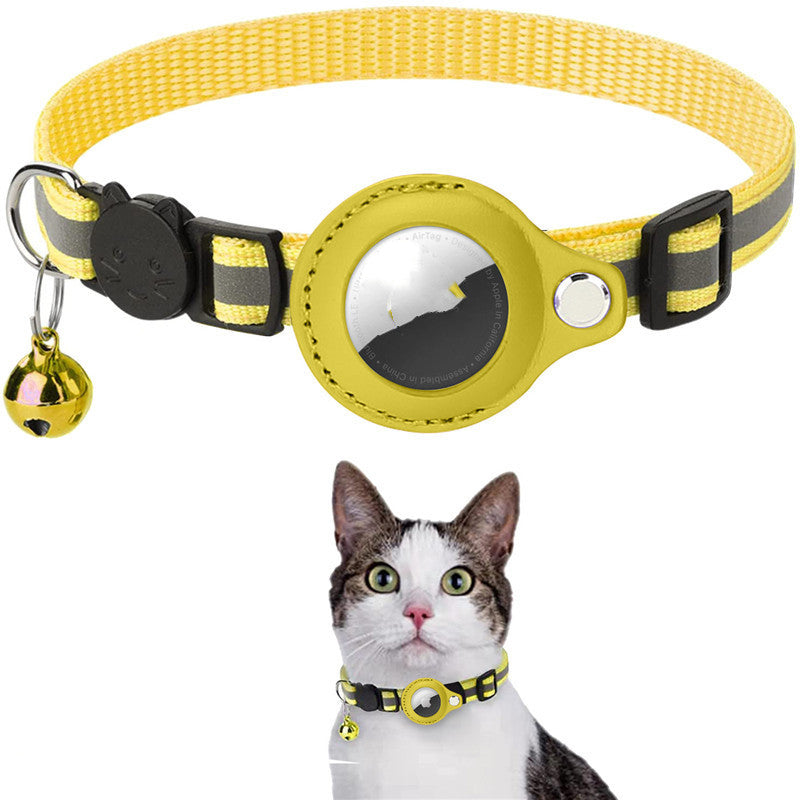 Collier Réfléchissant avec Support AirTag intégré - Sécurité Maximale