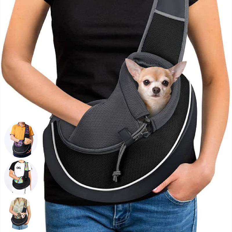 Sac Bandoulière pour petit Chien & Chat - Idéal pour Balades & Voyages