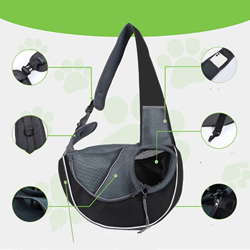 Sac Bandoulière pour petit Chien & Chat - Idéal pour Balades & Voyages