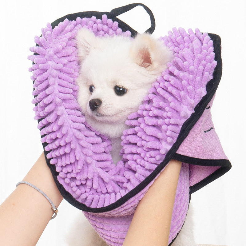Serviette de Bain pour Chien & Chat - Microfibre Séchage Express