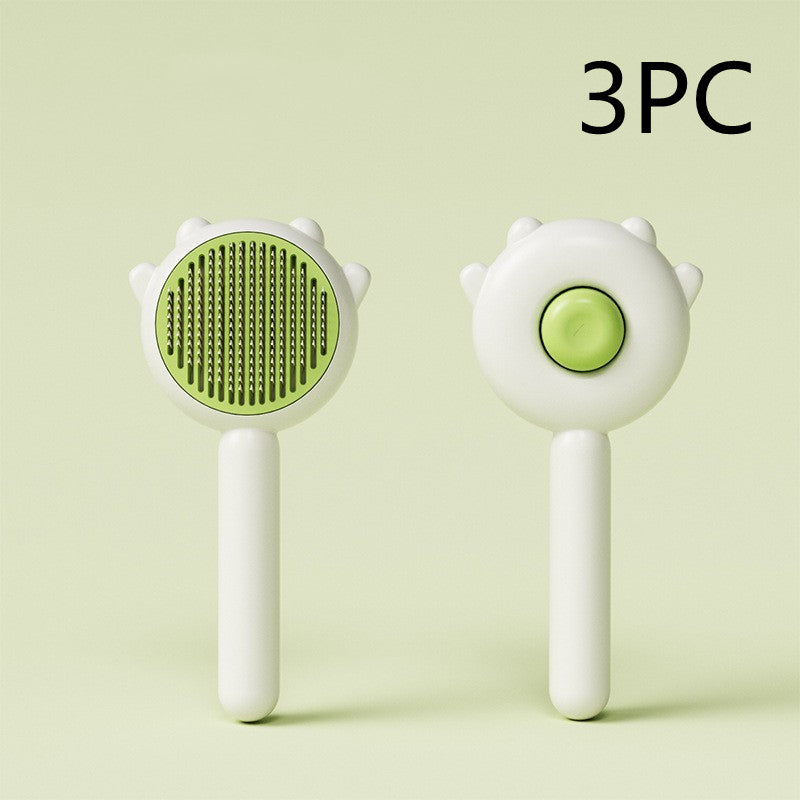 Brosse de Toiletage 2-en-1 - Anti-Poils & Massage apaisant