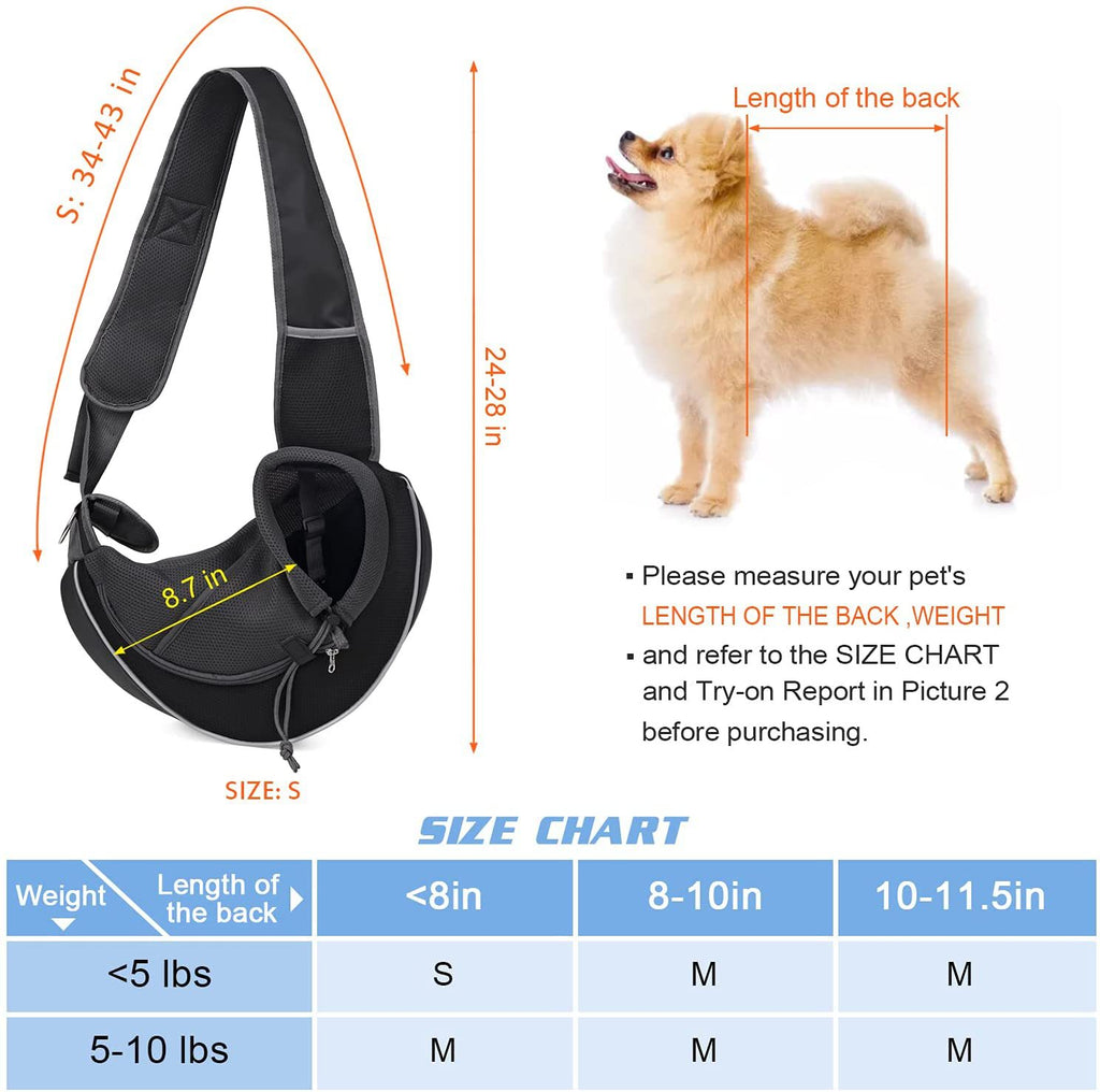 Sac Bandoulière pour petit Chien & Chat - Idéal pour Balades & Voyages