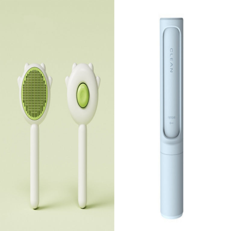 Brosse de Toiletage 2-en-1 - Anti-Poils & Massage apaisant