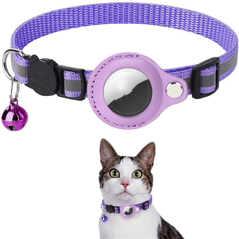 Collier Réfléchissant avec Support AirTag intégré - Sécurité Maximale